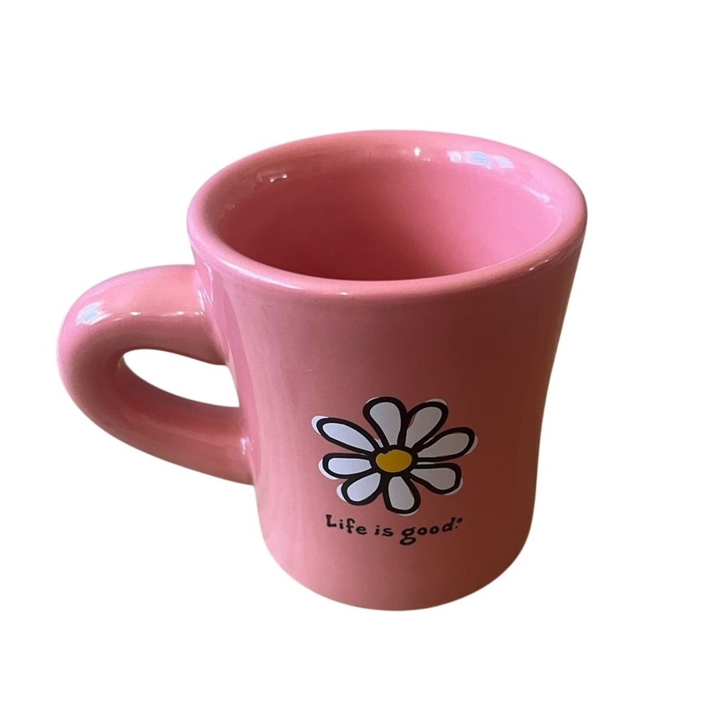 Life is Good Pink Coffee Mug "Do what you like, Like what you do"